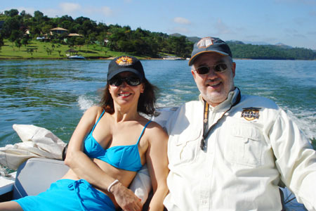 Passeio de barco na Represa Atibainha