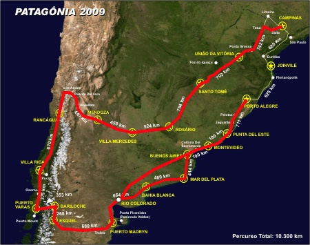 Patagônia 2009: Chegando em terras brasileiras