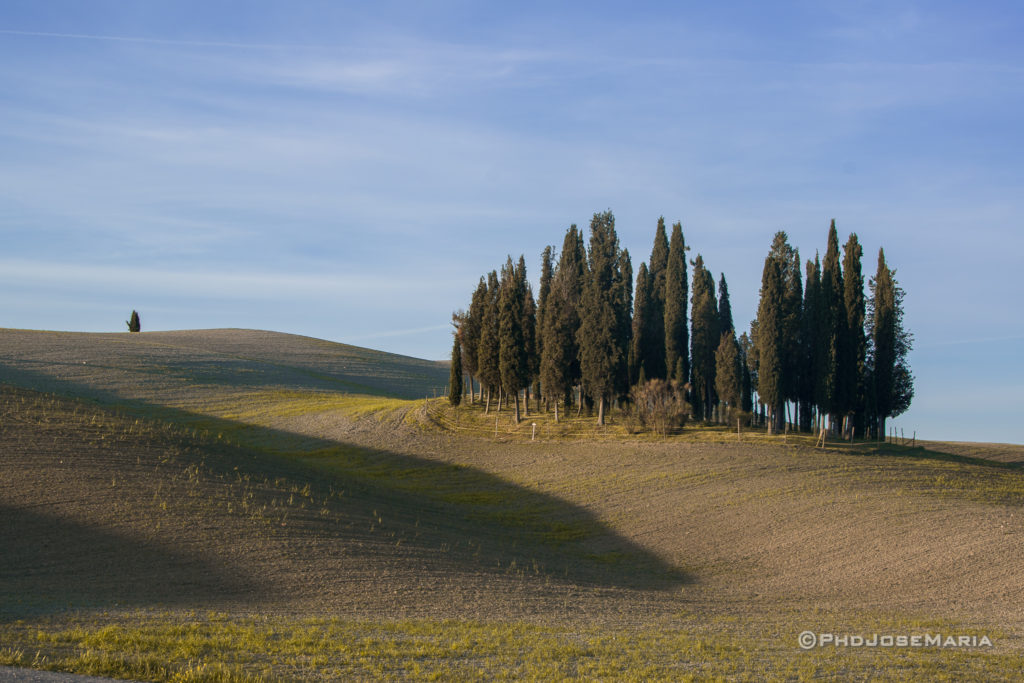 Os campos e a beleza da Toscana